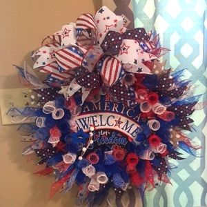 Patriotic 14inch wreath